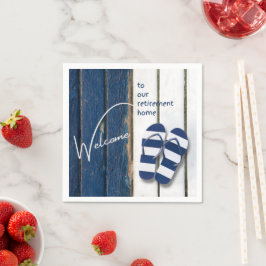 Welcome to our Retirement Home Beach Themed Pappersservett