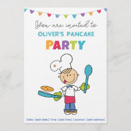 Welcome to Pancake Party invitation Inbjudningar