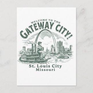 Welcome to the Gateway City St. Louis City Missour Vykort