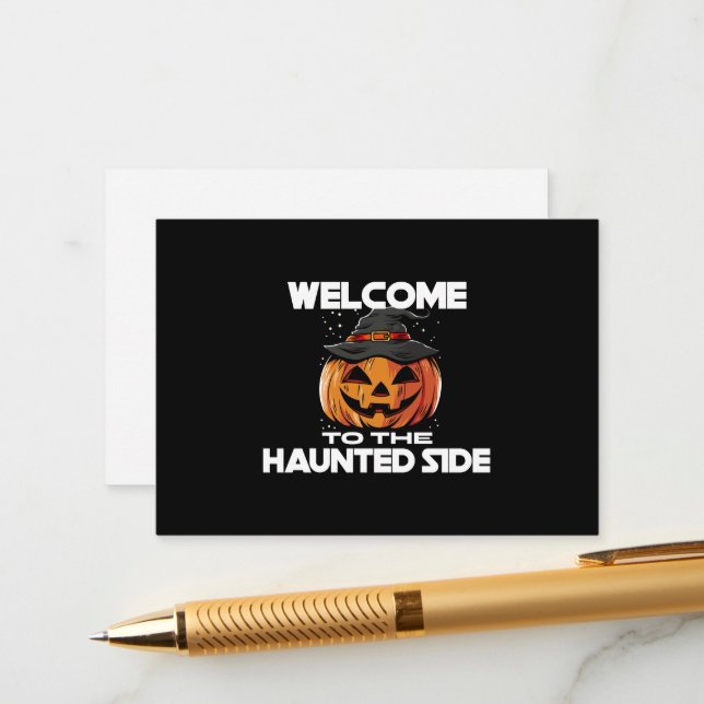 Welcome To The Haunted Side Enclosure Card Tilläggskort (Fram/Back In Situ)
