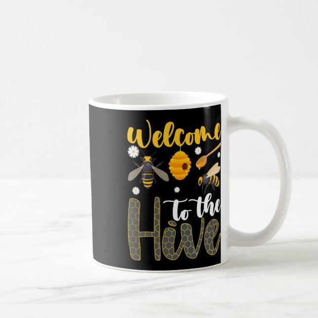 Welcome To The Hive Bee Teacher Back To School  Kaffemugg (Höger)