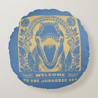 Welcome to the Jurassic Era – Dinosaur Pillow Rund Kudde
