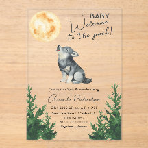 Welcome to the pack! Wolf Baby Shower