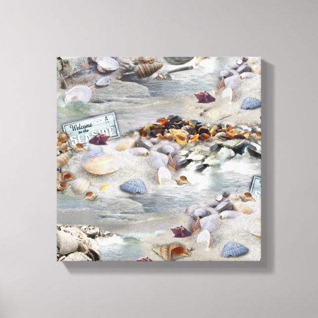 Welcome to the Seaside Canvastryck (Framsida)