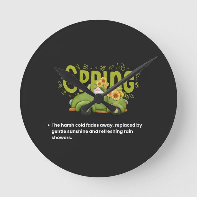 Welcoming the Warmth Rund Klocka (Framsida)