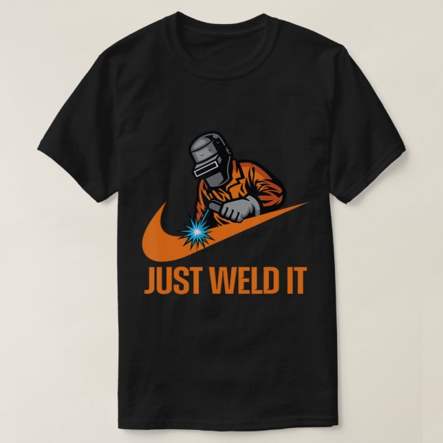 Weld It Welder Älskare Welder Tradesperson Stic T Shirt (Design framsida)