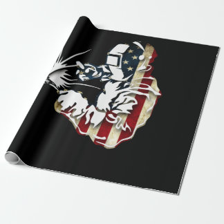 Welder American Flagga USA Patriotic Welder Gift Presentpapper