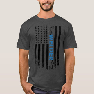 Welder American Welder Flagga T Shirt