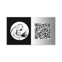 🔥 Welder Anpassningsbar Black Faux Metall QR