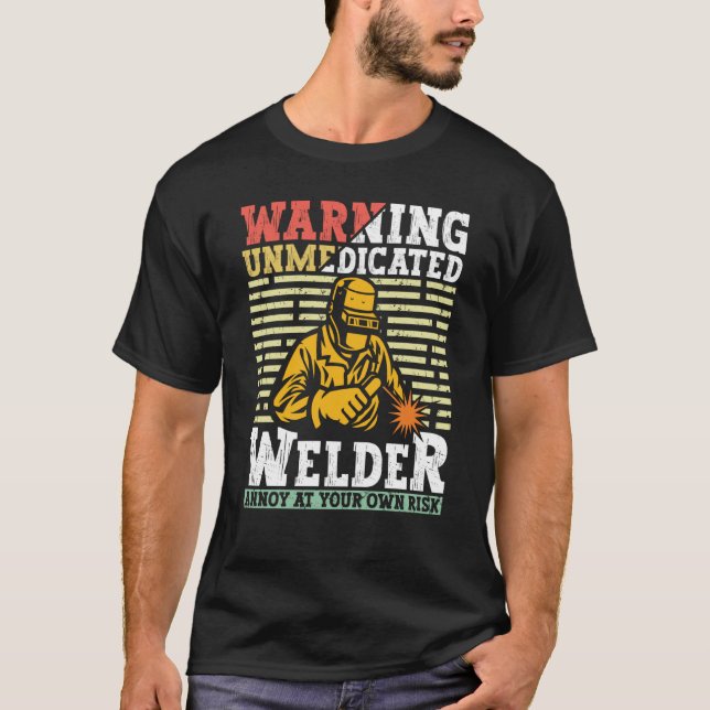 Welder Apparel Welding Blacksmith Metal Worker for T Shirt (Framsida)