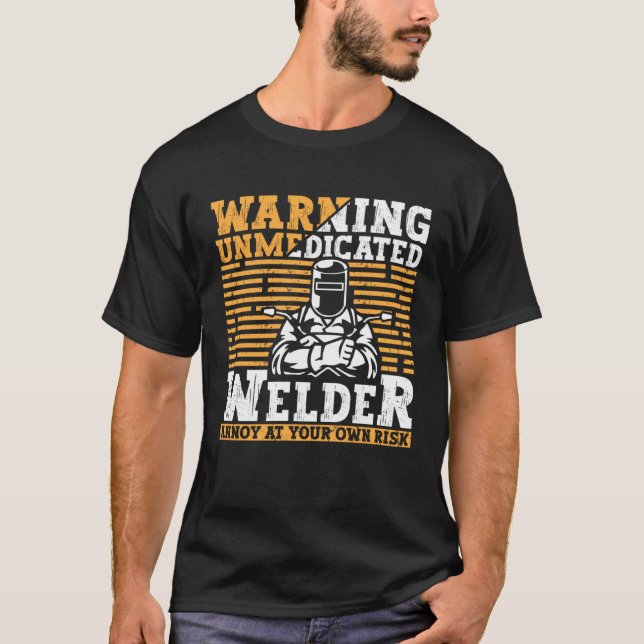 Welder Apparel Welding Blacksmith Metall Worker fö T Shirt (Framsida)