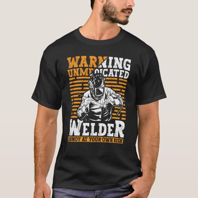 Welder Apparel Welding Blacksmith Metall Worker fö T Shirt (Framsida)