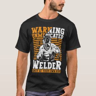 Welder Apparel Welding Blacksmith Metall Worker fö T Shirt