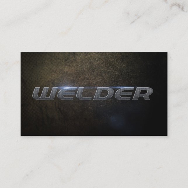 Welder Business card Visitkort (Framsida)
