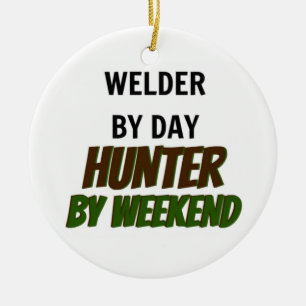 Welder by Day Hunter by Helg Julgransprydnad Keramik