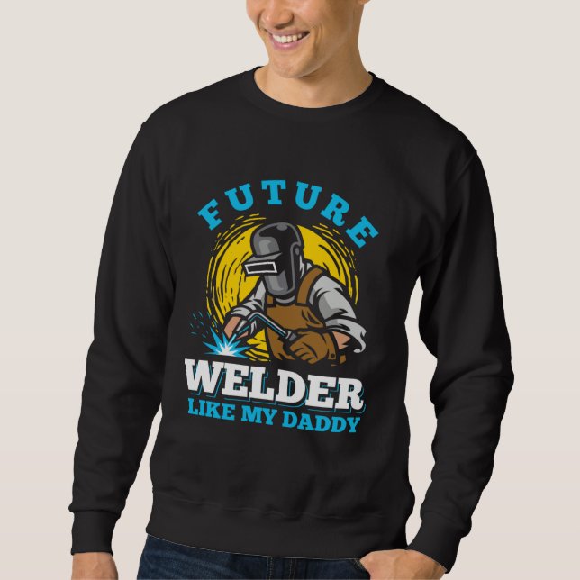 welder clothes for men  welding dad lång ärmad tröja (Framsida)