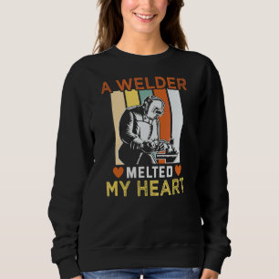 Welder Crateur Meman en Welder smälte mitt hjärta T Shirt