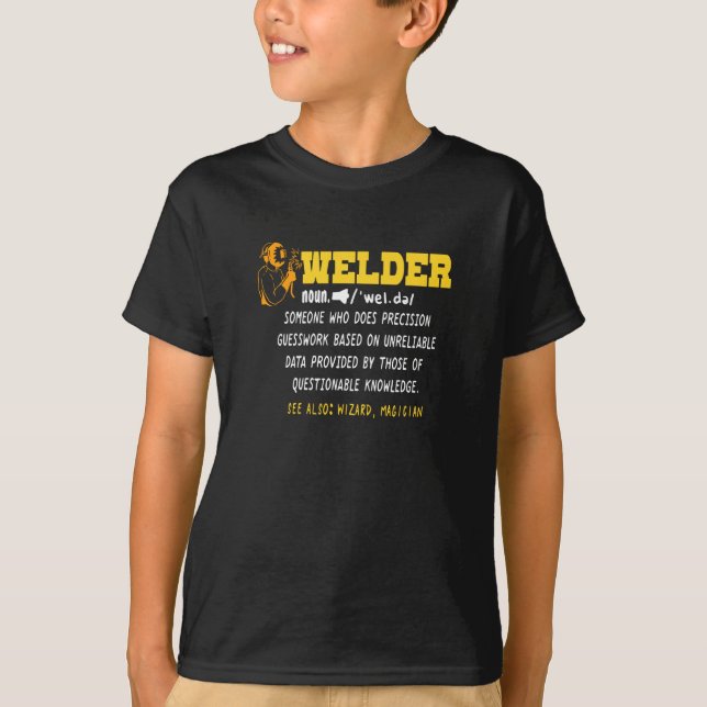 Welder Definition - Gift T Shirt (Framsida)