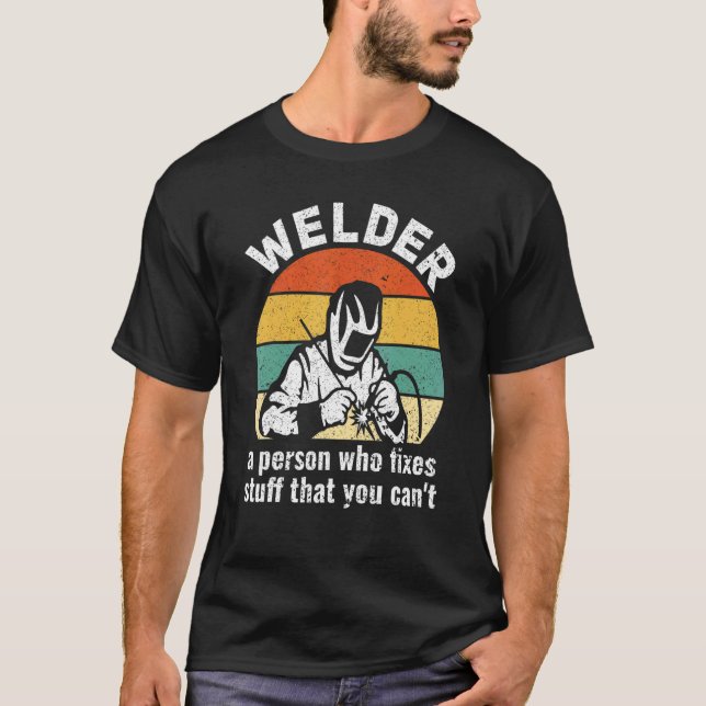 Welder Definition Welder Ironworking Welder 1 T Shirt (Framsida)