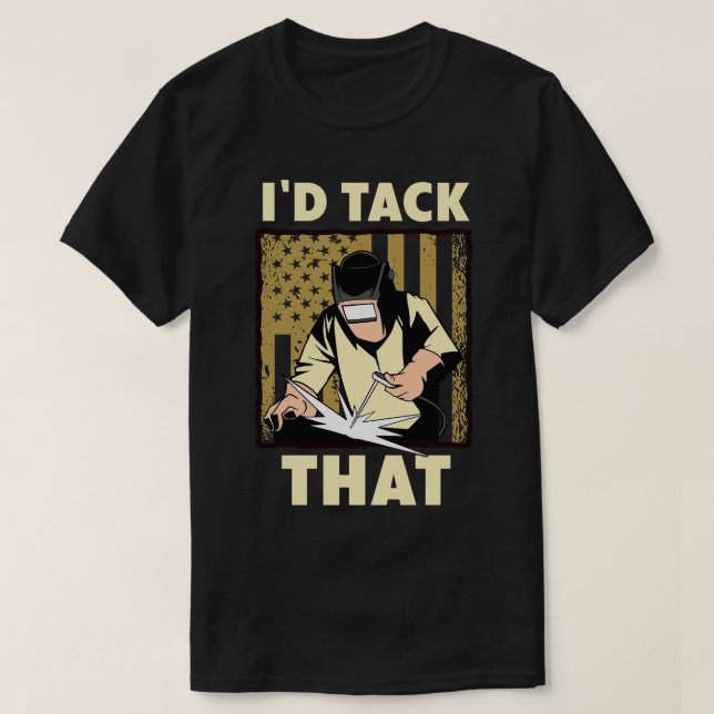 Welder Design För manar Funny Welny-ID tack vare T Shirt (Design framsida)