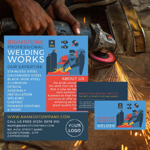 Welder Design, Metall Worker, Welder Visitkort