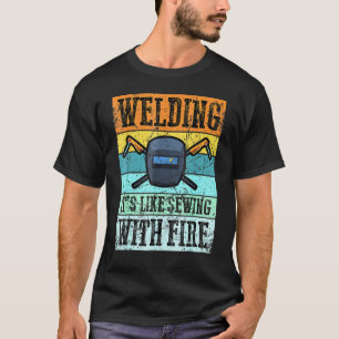 Welder Funny Retro Vintage Welding T Shirt