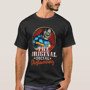 Welder Gift Funny Welding Art på Pappa Man T Shirt