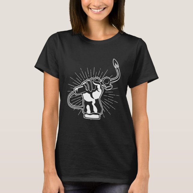 Welder Hand Ironworking Blacksmith Welding Work Jo T Shirt (Framsida)