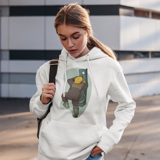 Welder in Work Hoodie T Shirt (Skapare uppladdad)