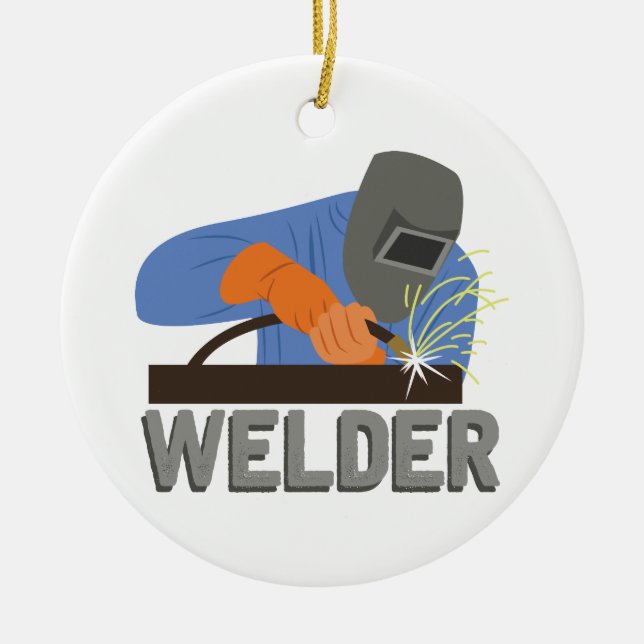 Welder Julgransprydnad Keramik (Framsidan)
