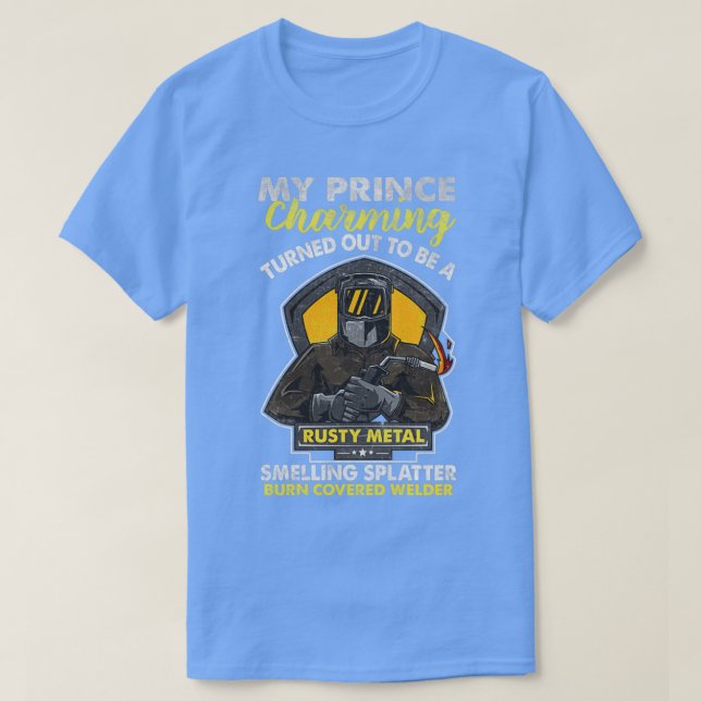 Welder Maka Mamma Girlkompis Cute Funny Welding Di T Shirt (Design framsida)