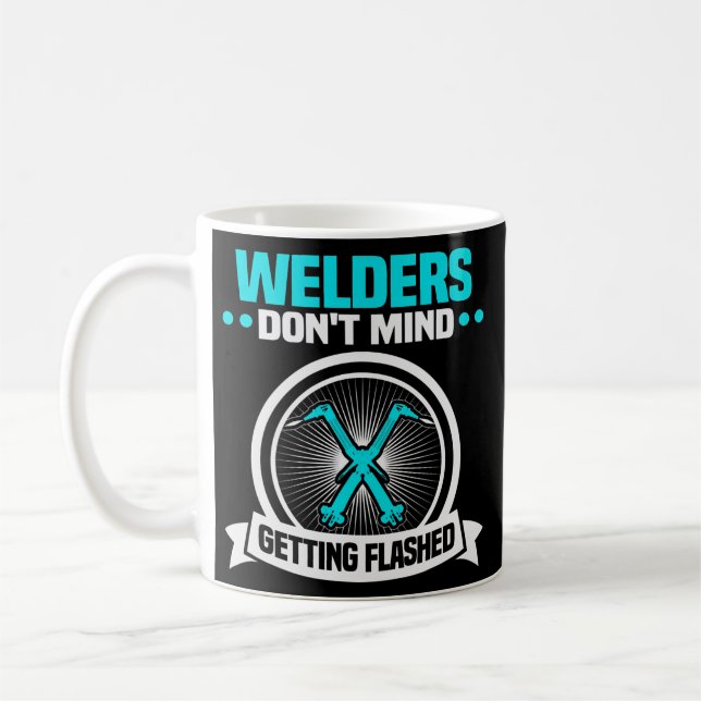 Welder Meme Welders har inget emot att bli blinda Kaffemugg (Vänster)
