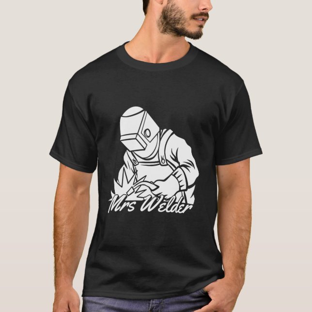 Welder Metal Worker Welding T Shirt (Framsida)