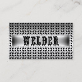 Welder Metall Affärskort Visitkort