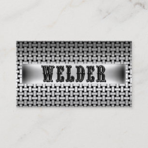 Welder Metall Affärskort Visitkort