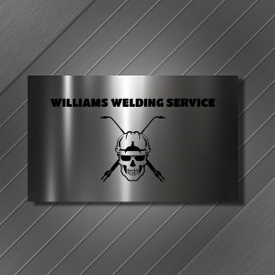 Welder Metall Welder Welding Fabricator Profession Visitkort