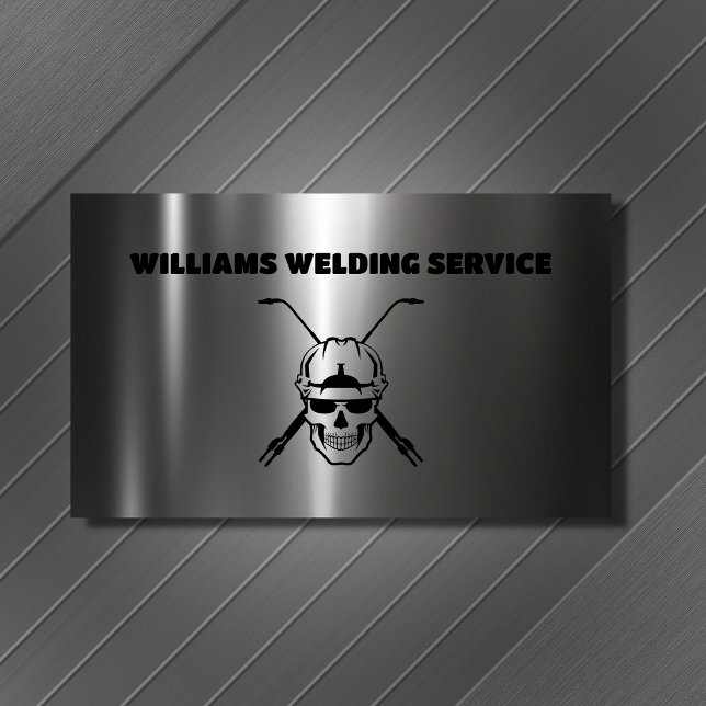 Welder Metall Welder Welding Fabricator Profession Visitkort (Skapare uppladdad)