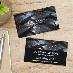 Welder Metall Welding Service Fabrication Steelwor Visitkort