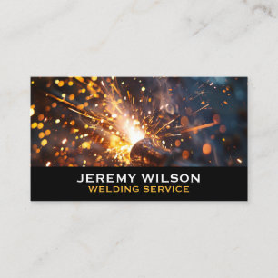 Welder Metall Welding Service Fabrication Steelwor Visitkort