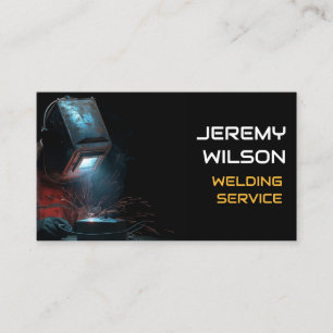 Welder Metall Welding Service Fabrication Steelwor Visitkort