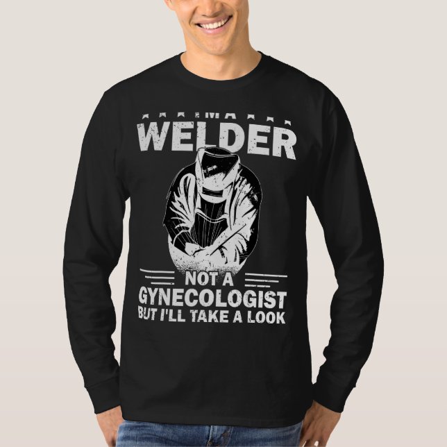 Welder Metall Worker Welder T Shirt (Framsida)