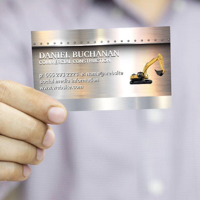 Welder | Metallhölje med rikedomar | Bull Dozer Visitkort (Skapare uppladdad)