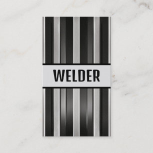 Welder Modern Stripe Visitkort