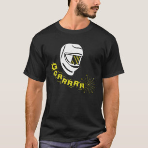 Welder på jobbet Grrrrr Locksmith Welding T Shirt