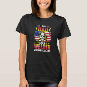 Welder Pappa Welding American Flagga Usa Patriotic T Shirt