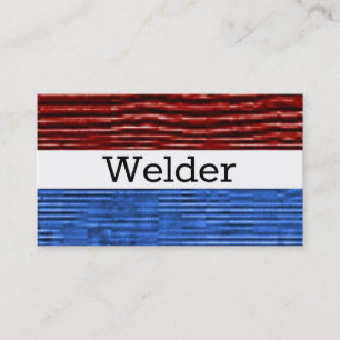 Welder Patriotic Affärskort Visitkort