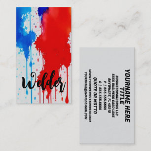 Welder Patriotic Red White och Blue Visitkort