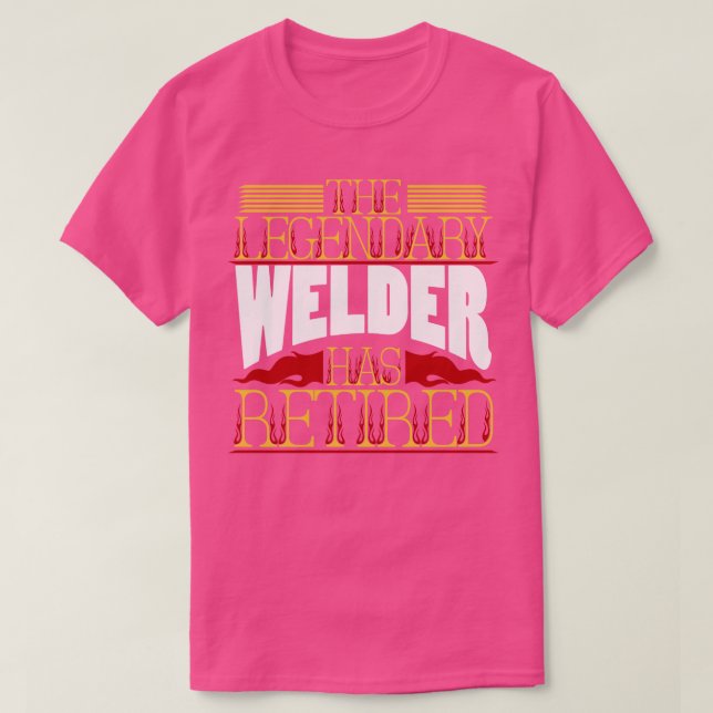 Welder Pension Welding T Shirt (Design framsida)