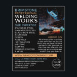 Welder Porträtt, Metall Worker, Welder Advertising Flygblad<br><div class="desc">Welder Porträtt,  Metall Worker,  Welder Advertising Flyers från Affärskortet Store.</div>