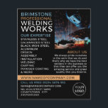 Welder Porträtt, Metall Worker, Welder Advertising Flygblad<br><div class="desc">Welder Porträtt,  Metall Worker,  Welder Advertising Flyers från Affärskortet Store.</div>